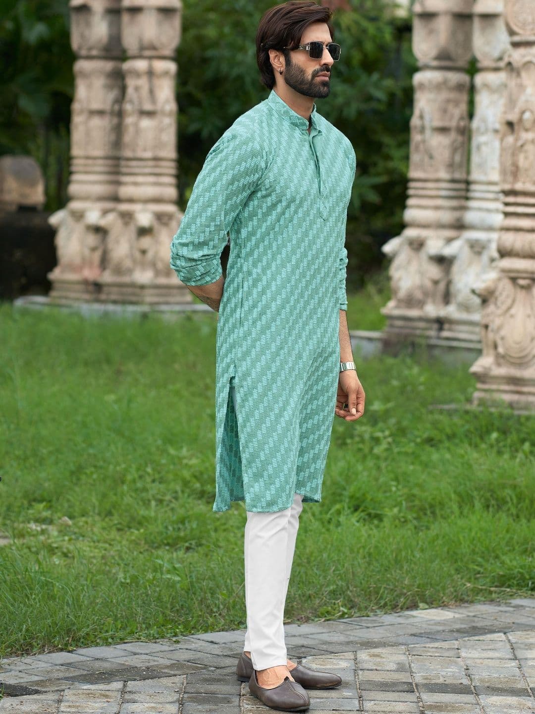 House of Pataudi Men Kurta - view 1
