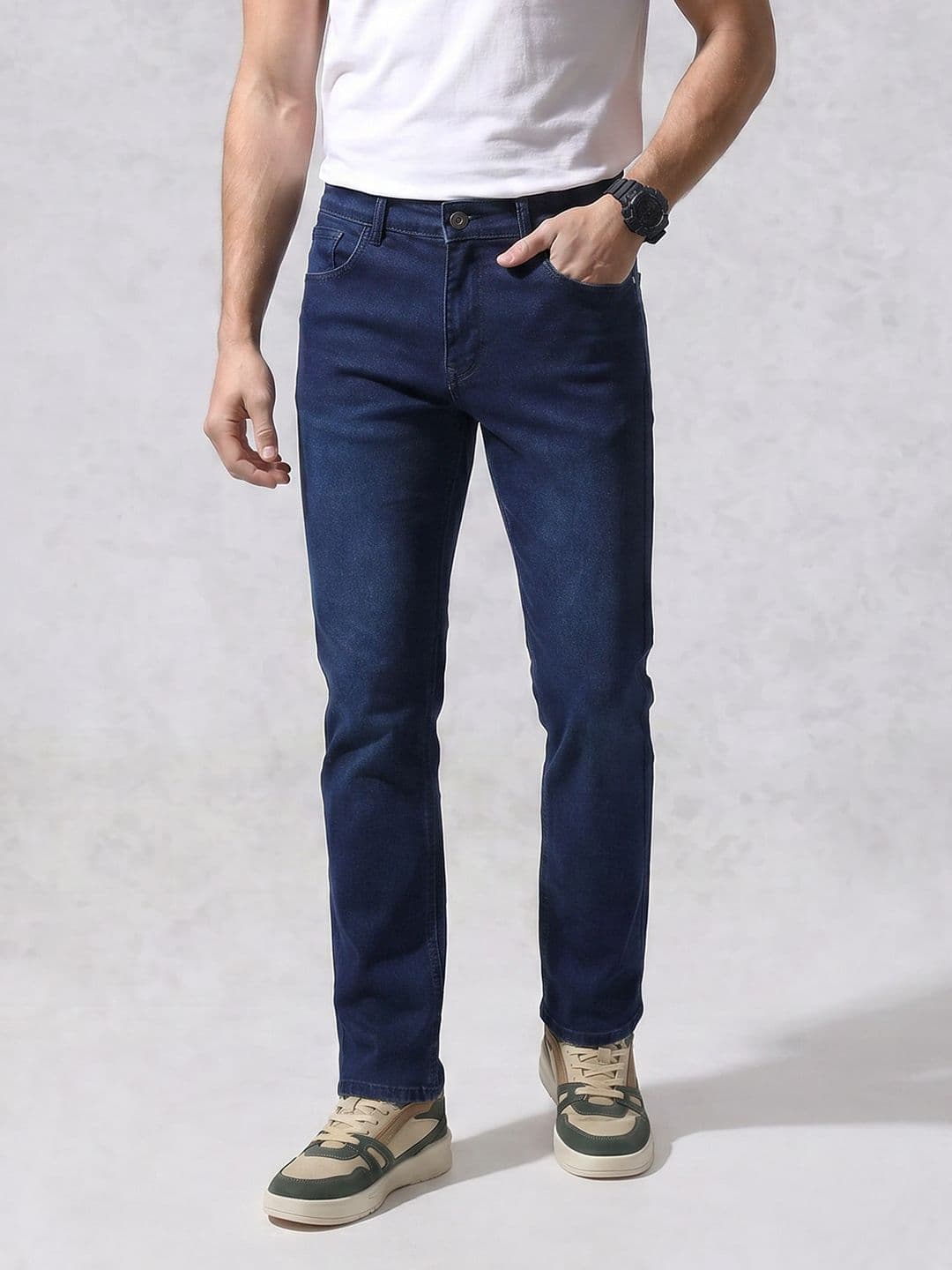 WROGN Men Regular Fit Stretchable Jeans - view 1