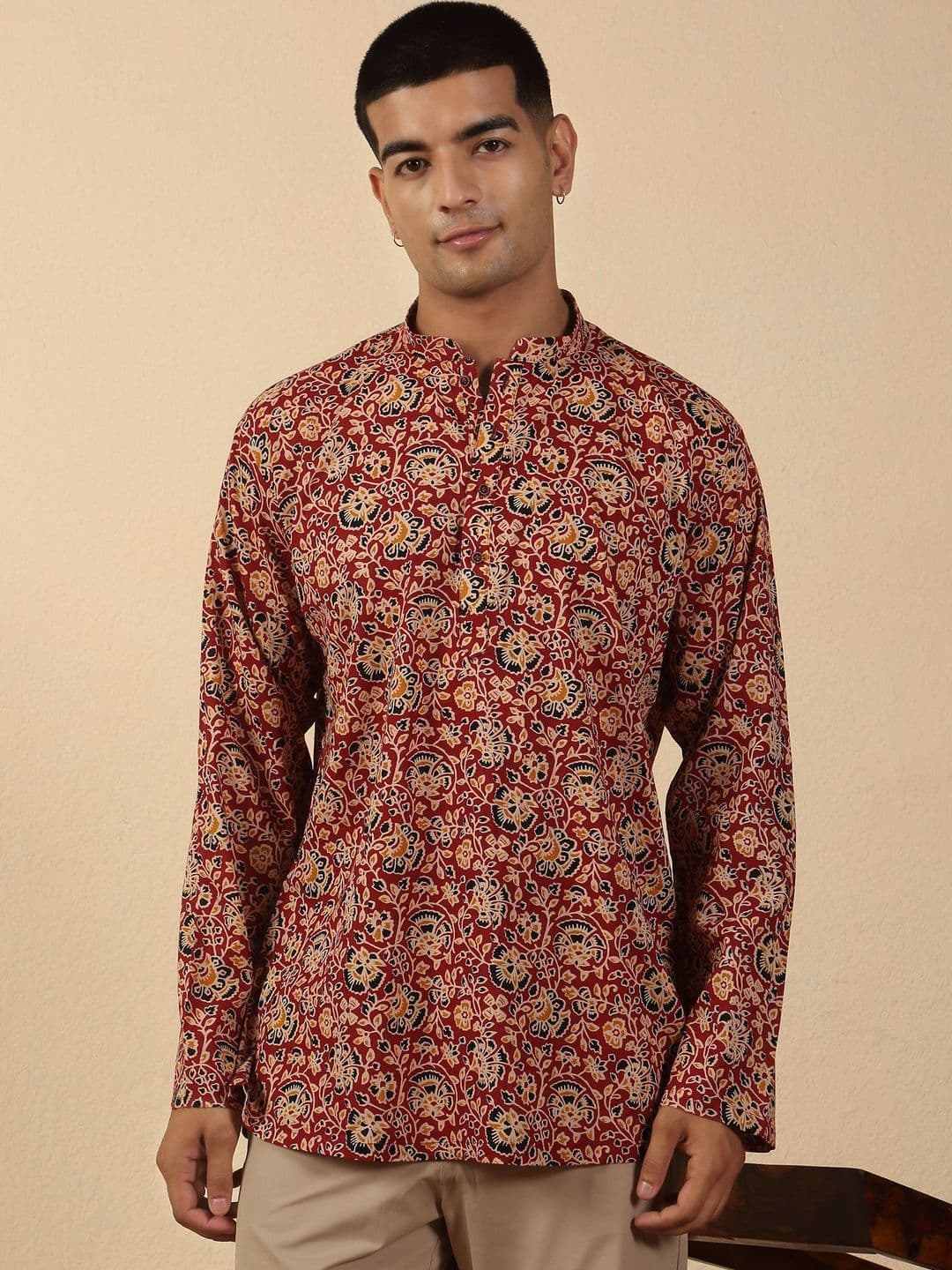 KRAFT INDIA Men Floral Printed Kurta - view 1