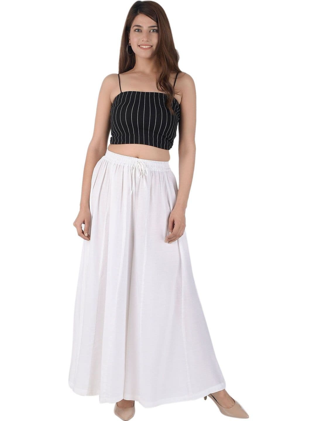 Rajvila Women Flared Handloom Ethnic Palazzos - view 1