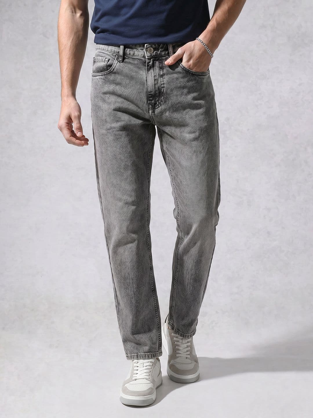 WROGN Men Straight Fit Jeans - view 1