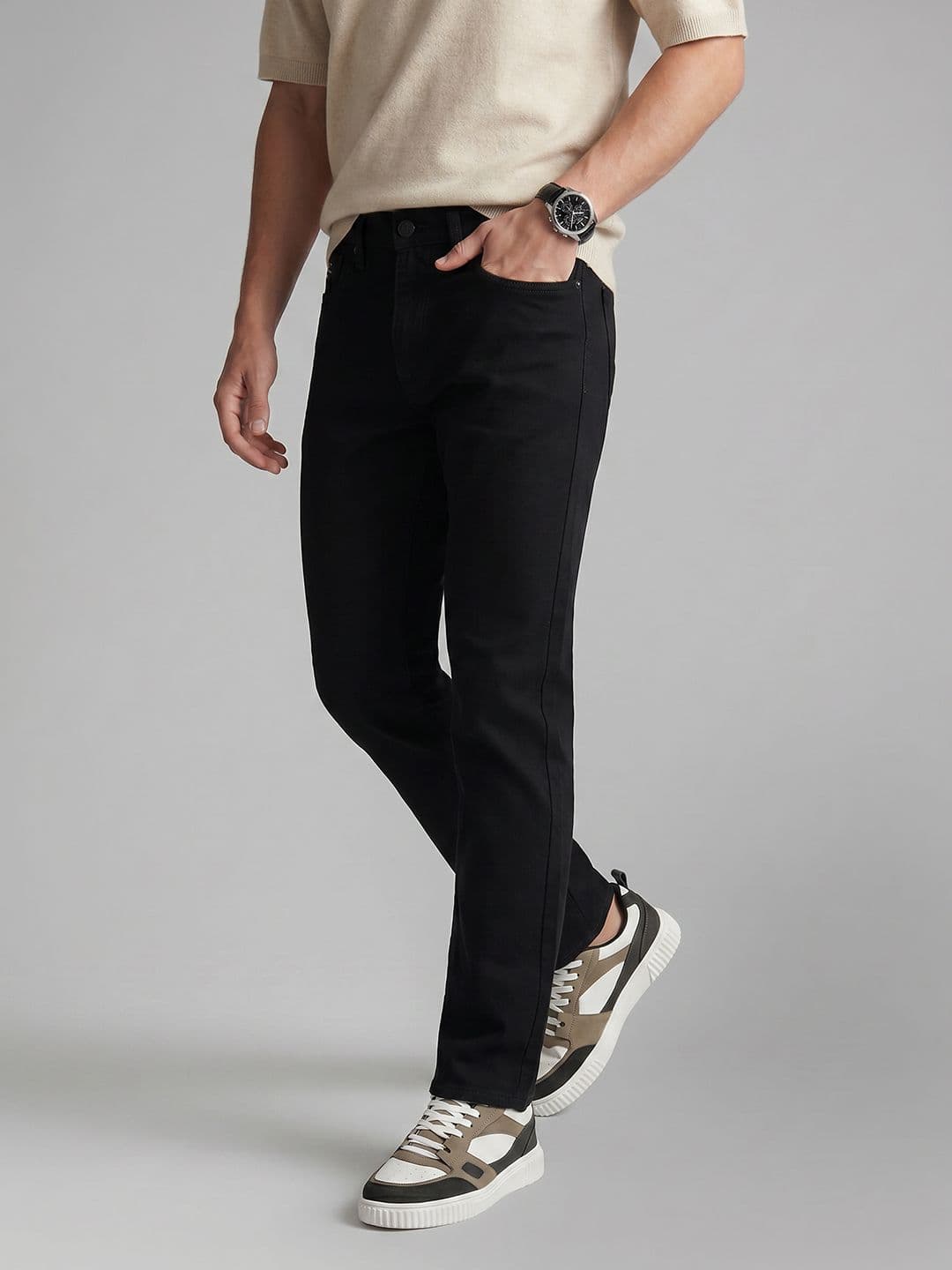 U.S. Polo Assn. Denim Co. Men Slim Straight Fit Mid-Rise Jeans - view 1