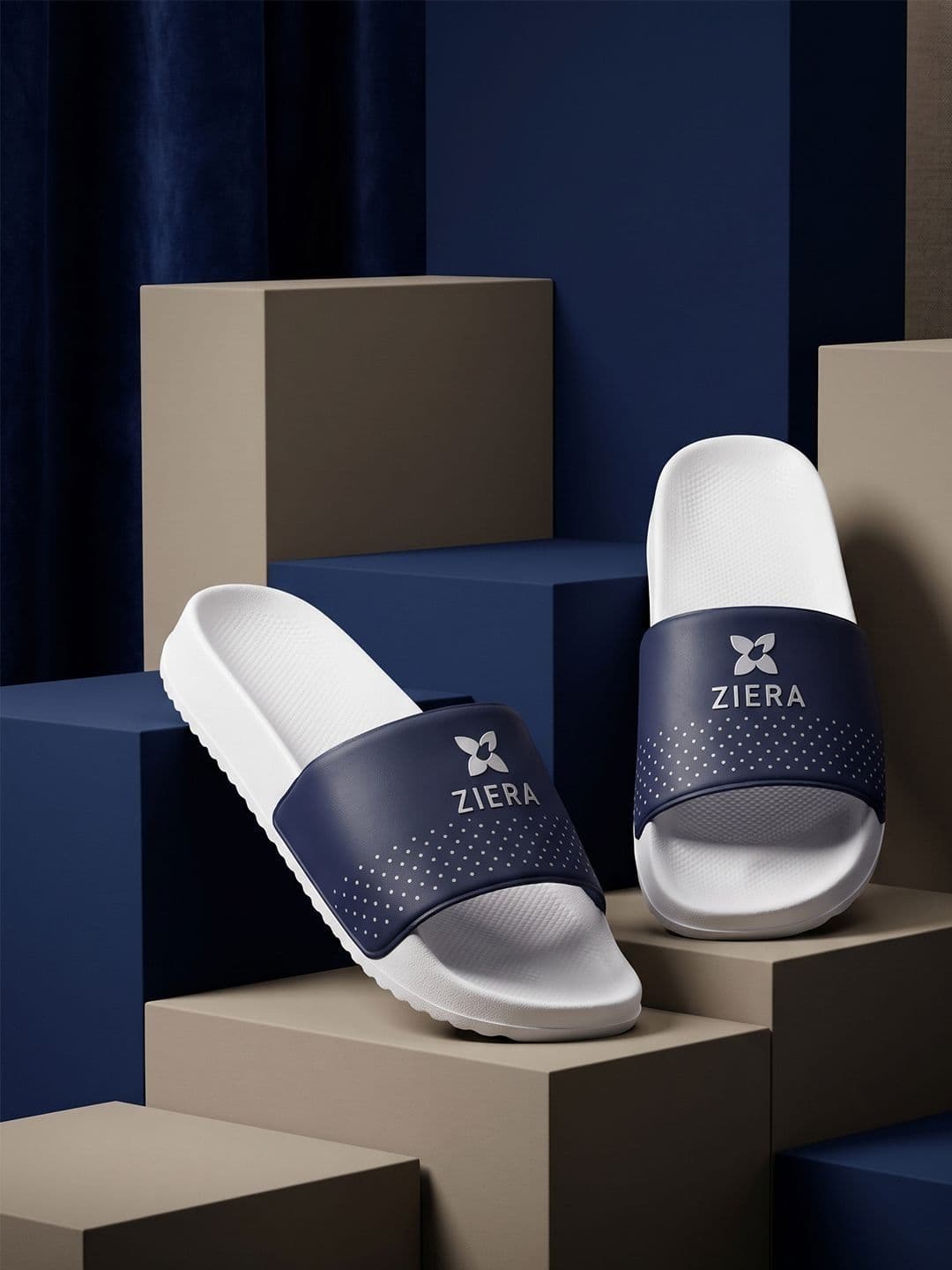Ziera Men Printed Sliders - view 1