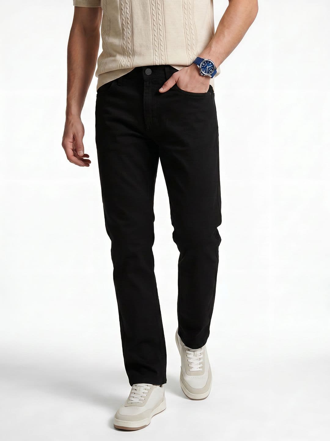 Integriti Men Straight Fit Pure Cotton Jeans - view 1