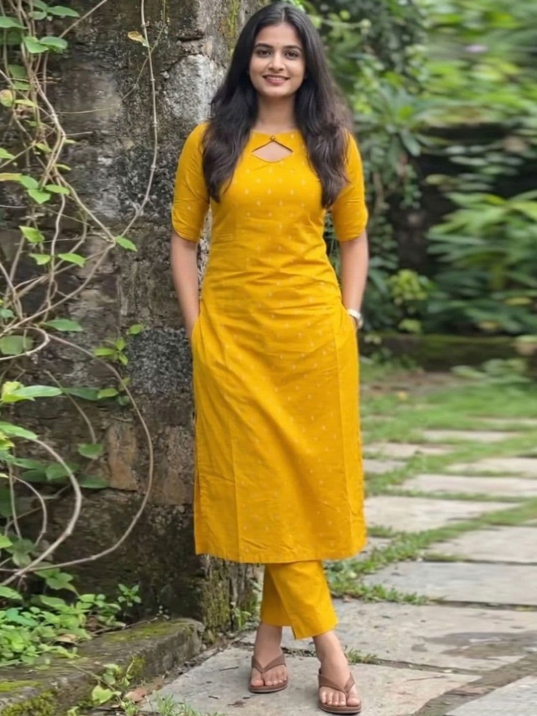 GoSriKi Women Ethnic Motifs Regular Kurta with Trousers - view 1