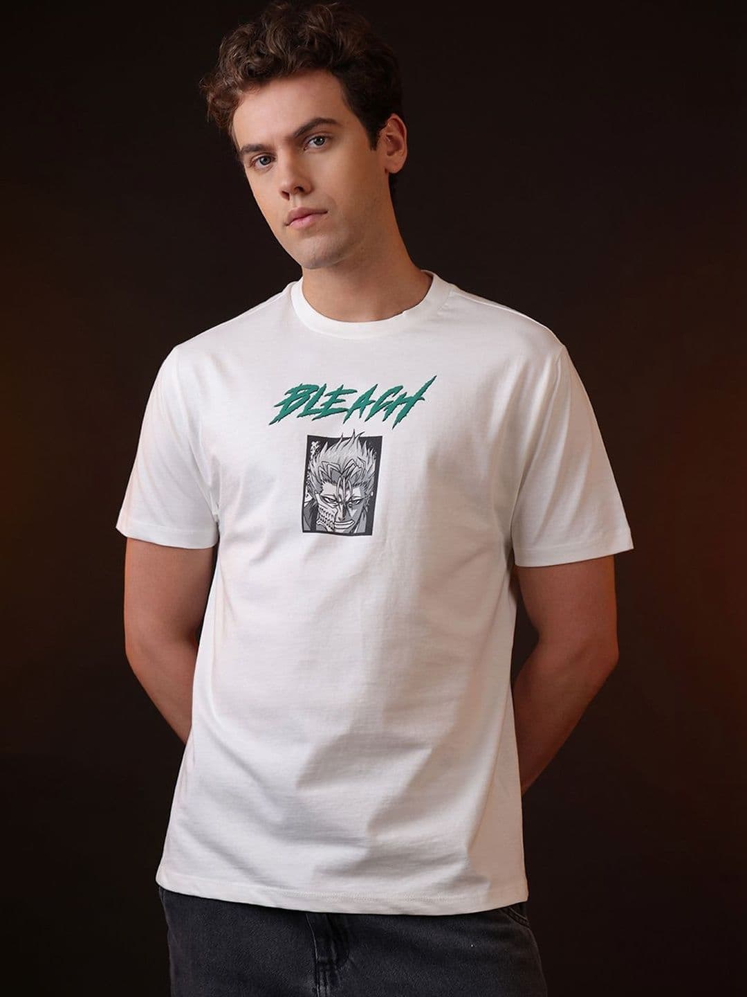 Free Authority Men Bleach Printed Regular Fit Tshirt - view 1