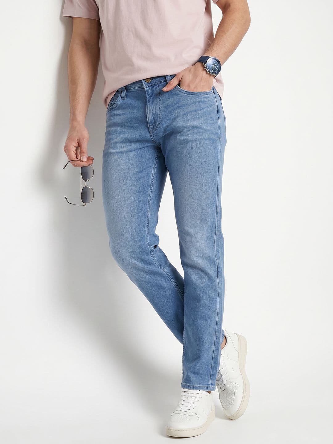 Integriti Men Slim Fit Light Fade Stretchable Jeans - view 1
