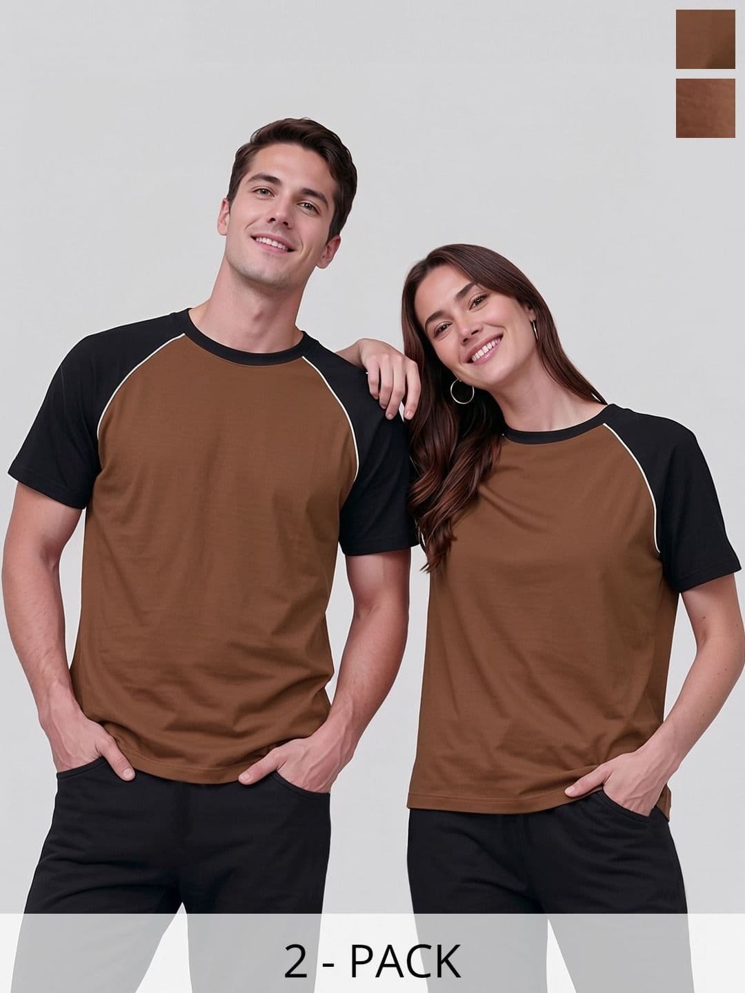 BAESD Unisex 2 Colourblocked Twistform T-shirt - view 1