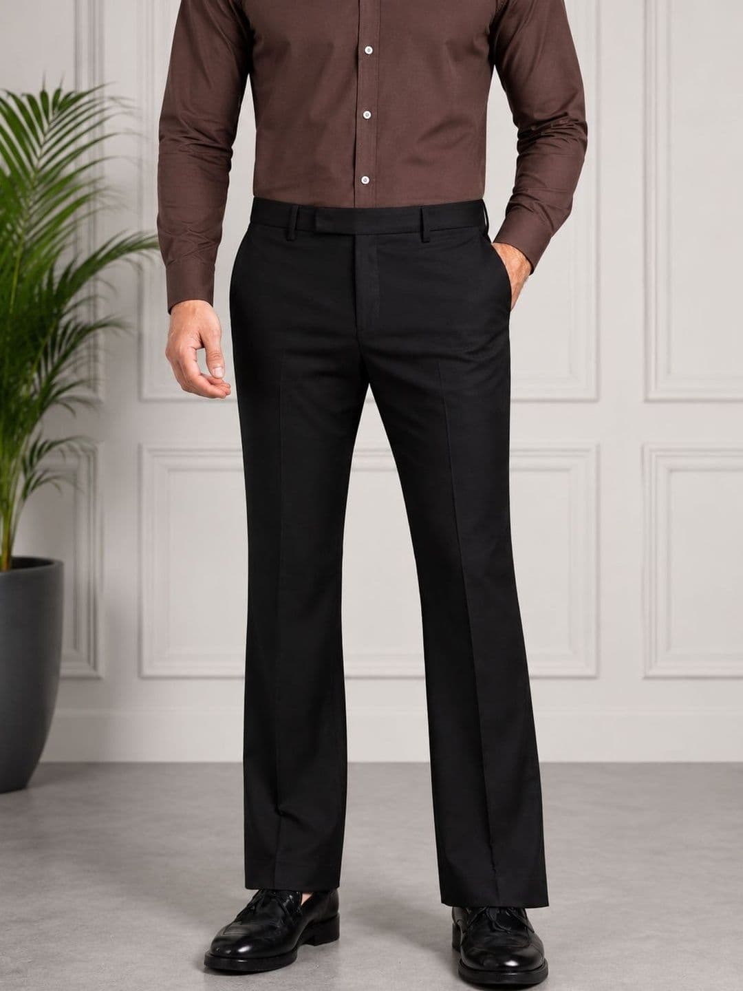 GHABA CREATION Men Easy Wash Trousers - view 1