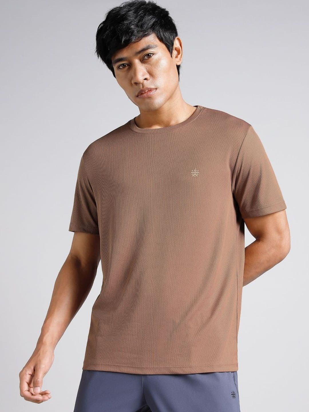 CULT Men's Brown Train All FLY-DRY T-Shirt - view 1