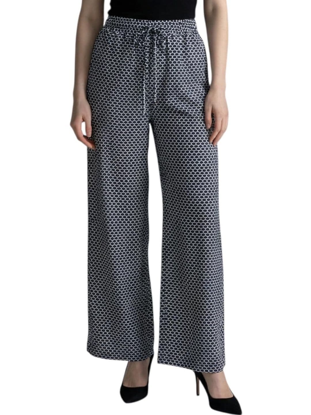 Nelwin Ji Women Printed Knitted Palazzos - view 1