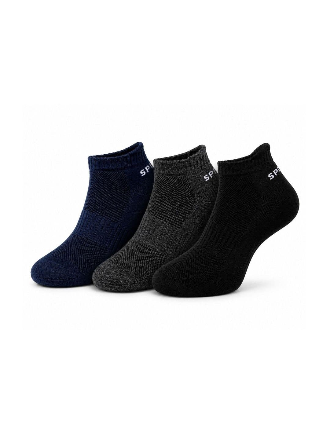 Dollar Men Pack of 3 Cotton Assorted Ankle Length Socks - view 1
