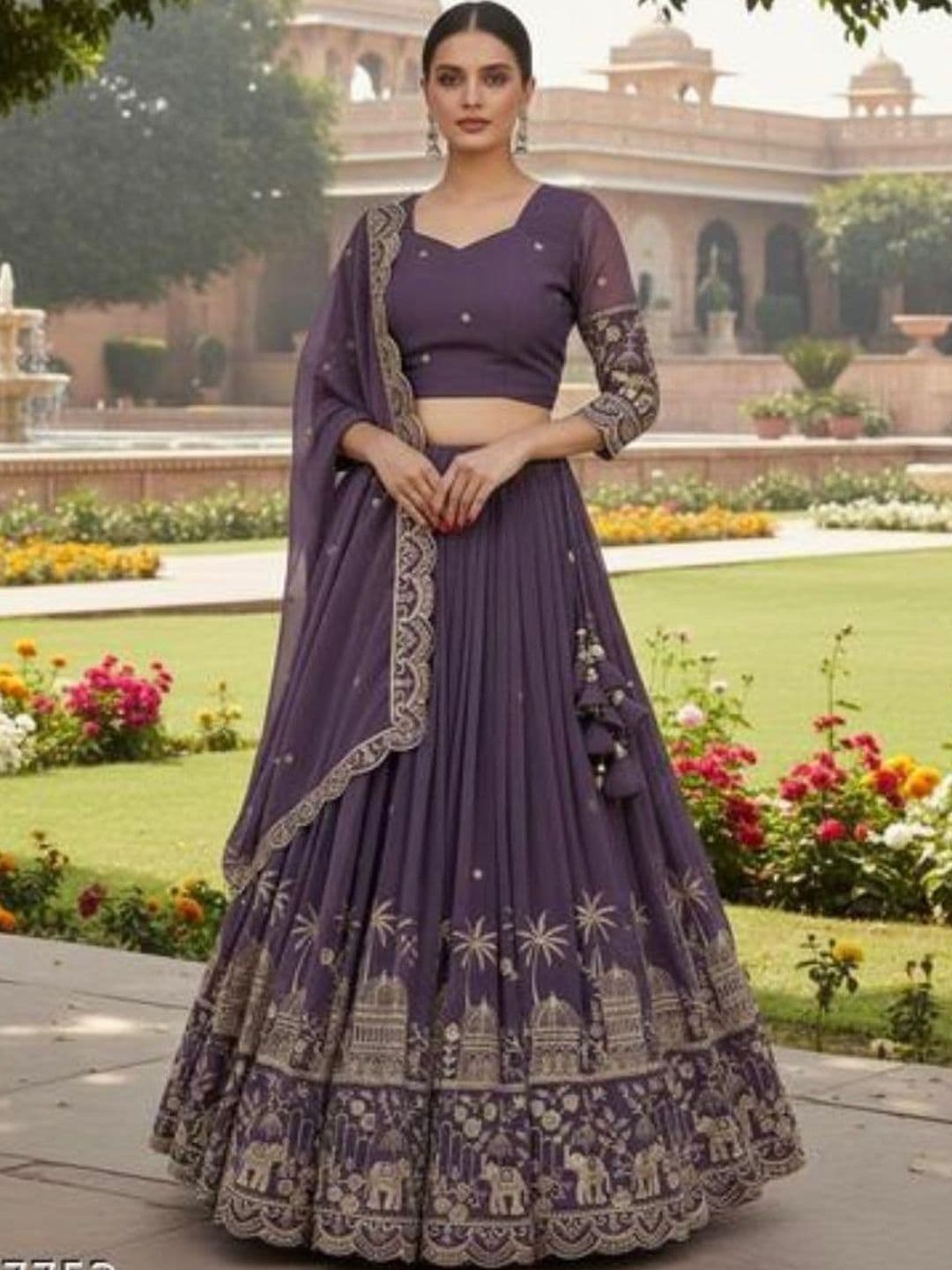 all about you Embroidered Ready to Wear Lehenga & Blouse With Dupatta - view 1