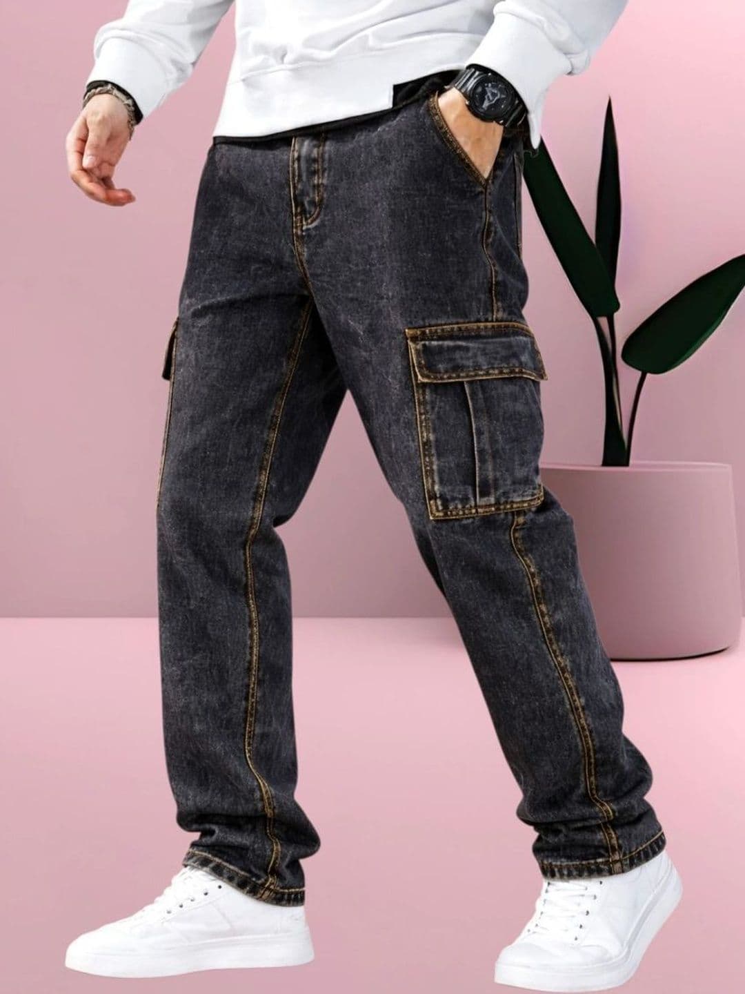 Playfeel Men Boyfriend Fit Mid-Rise Jeans - view 1