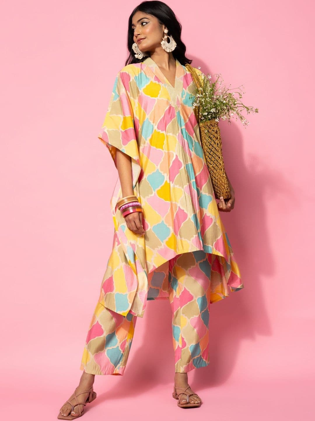 Gerua By Libas Bohemian Printed Tunic with Trousers - view 1