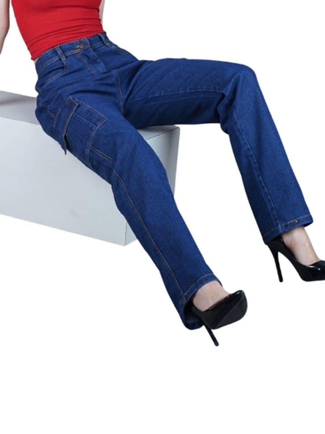 FLARING Women Relaxed Fit Mid-Rise Denim Jeans - view 1