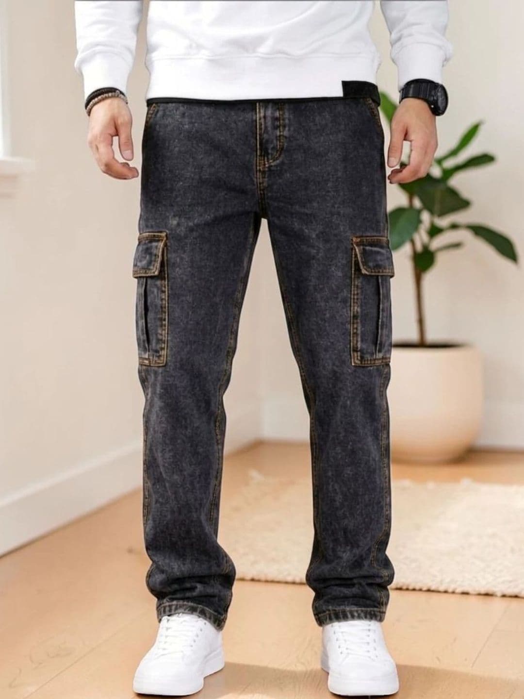 Playfeel Men Straight Fit Mid-Rise Jeans - view 1