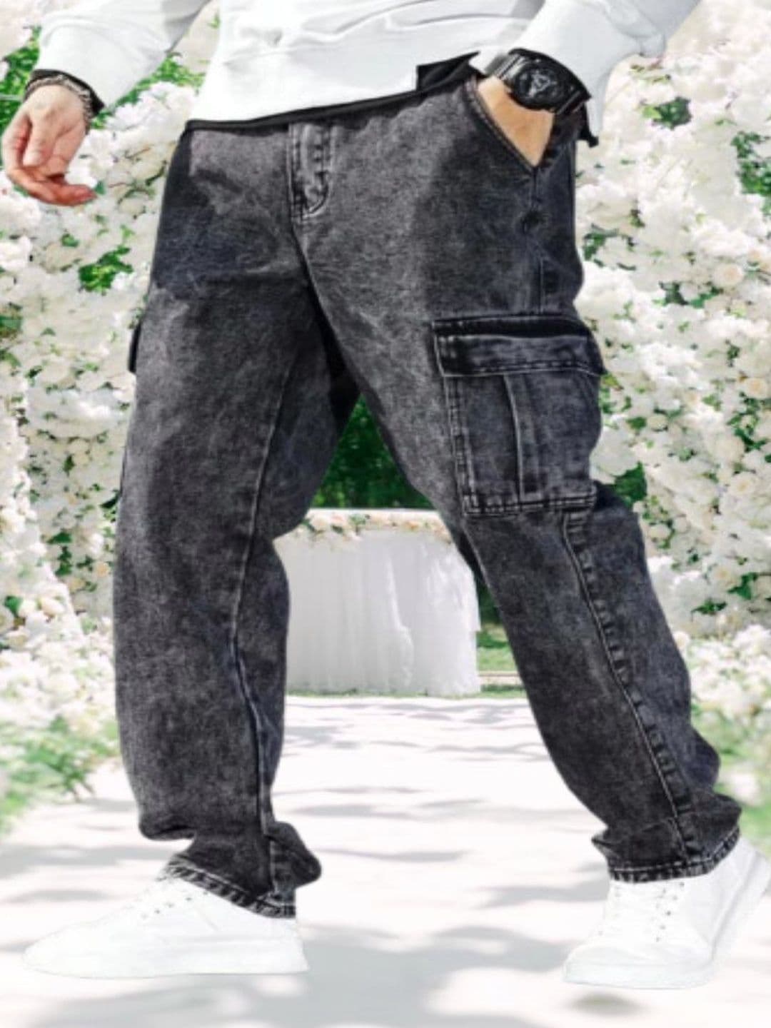 Playfeel Men Relaxed Fit Mid-Rise Jeans - view 1