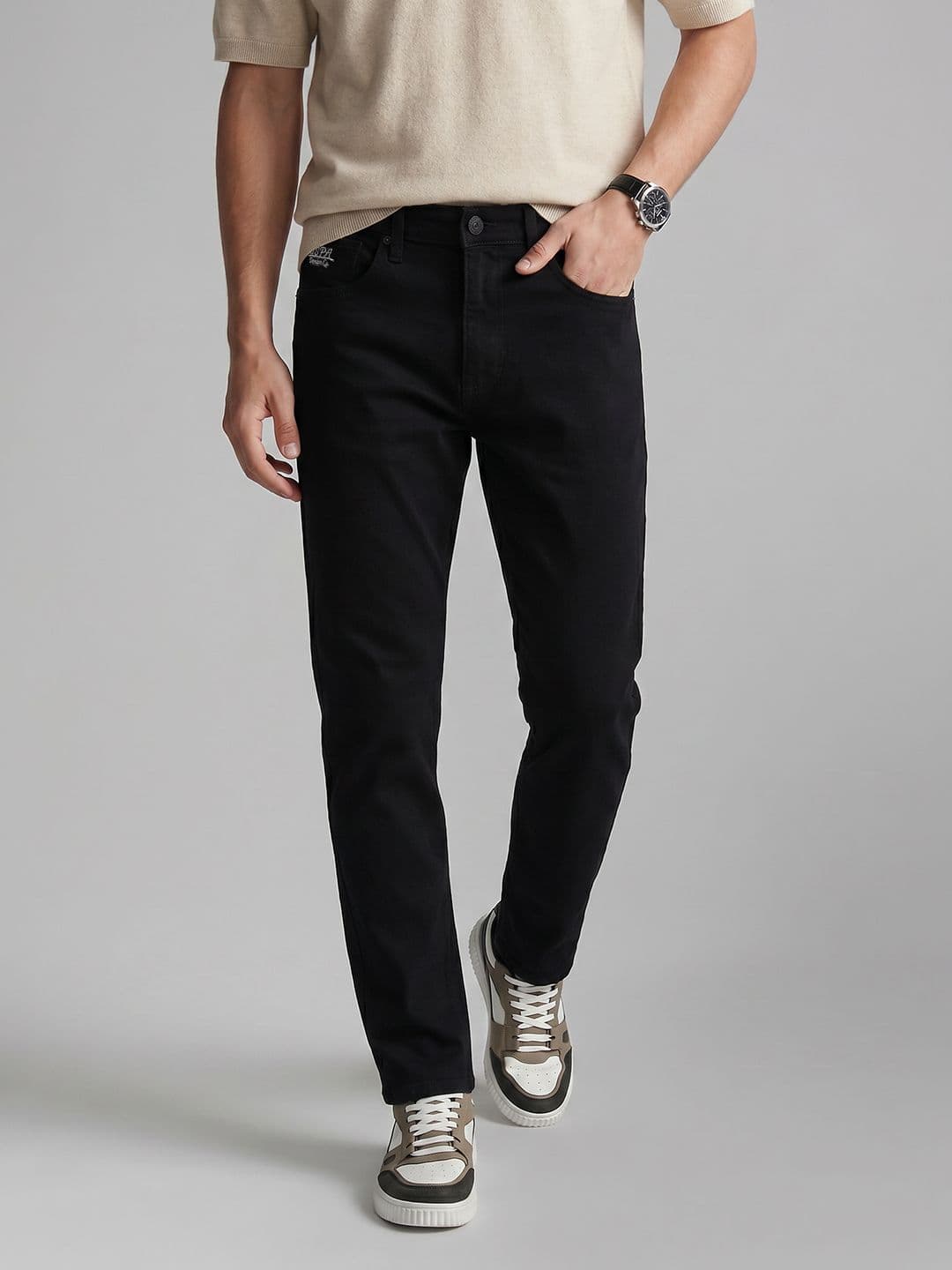 U.S. Polo Assn. Denim Co. Men Slim Fit Mid-Rise Stretchable Jeans - view 1