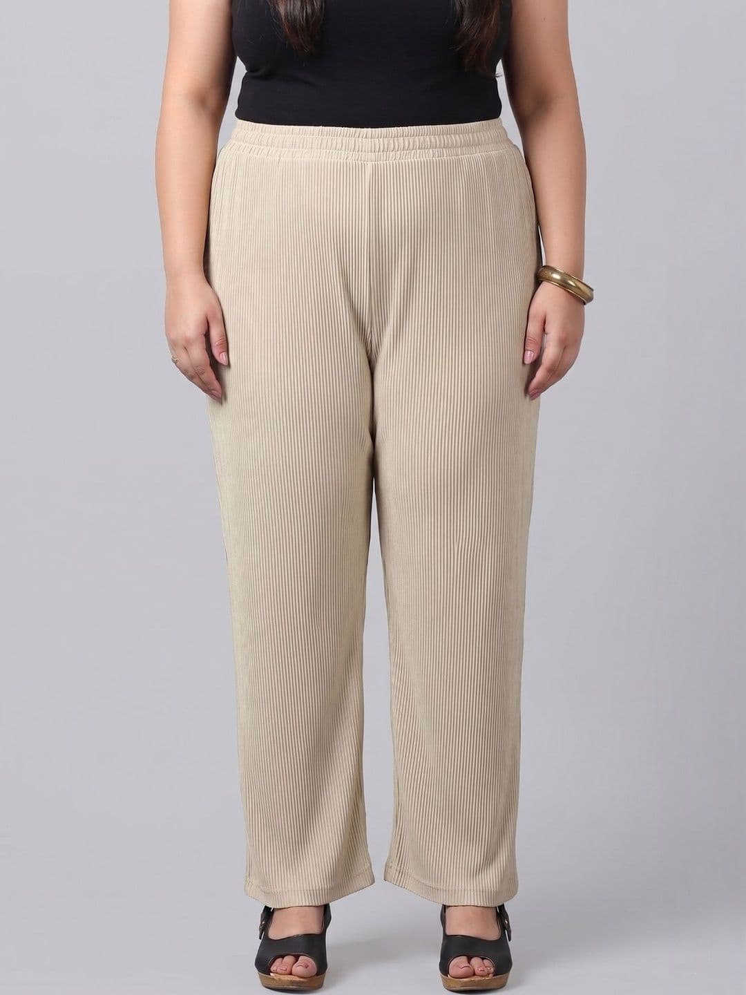 plusS Women Knitted Palazzos - view 1