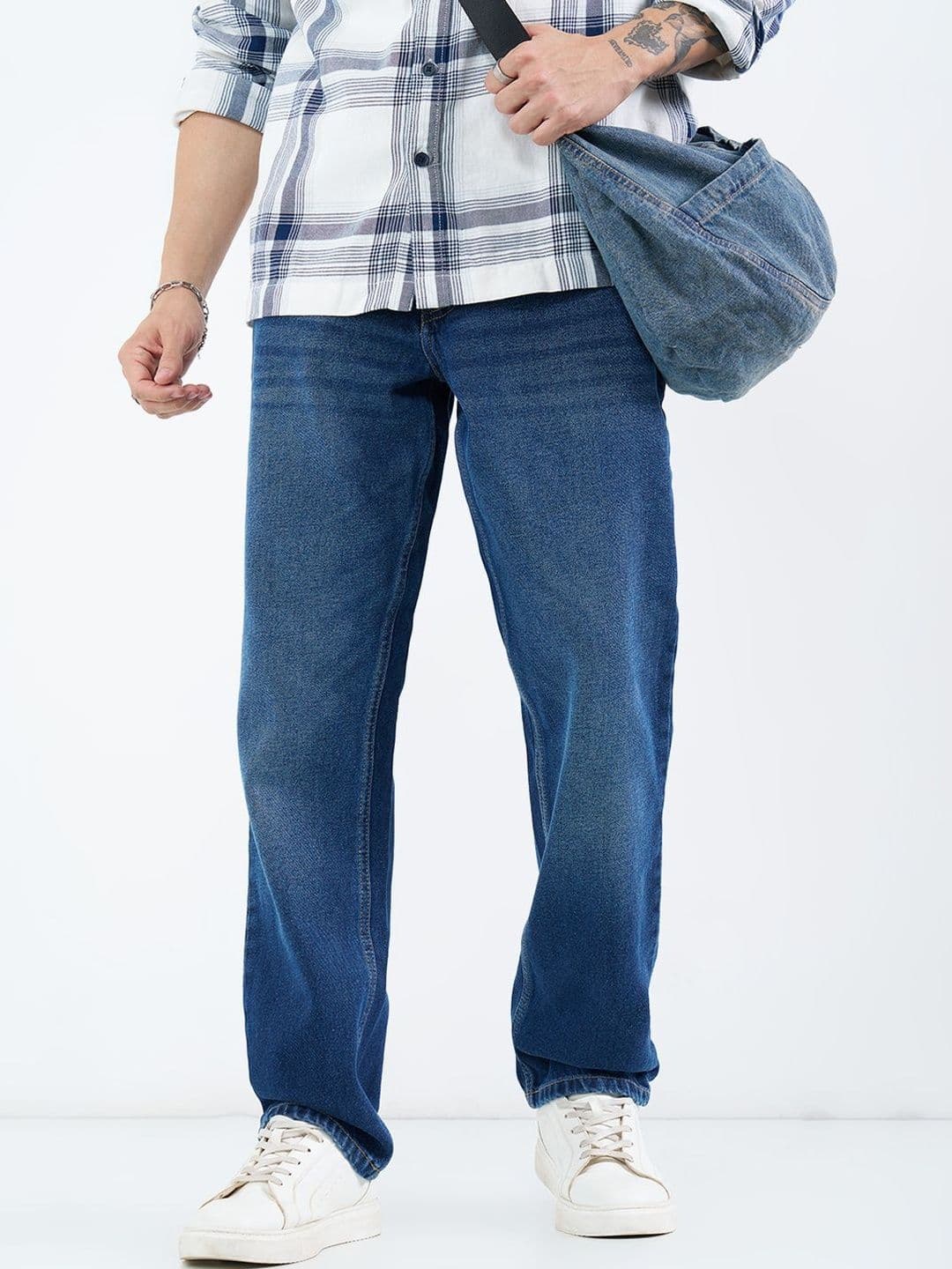 SF JEANS by Pantaloons Men Relaxed Fit Mid-Rise Jeans - view 1