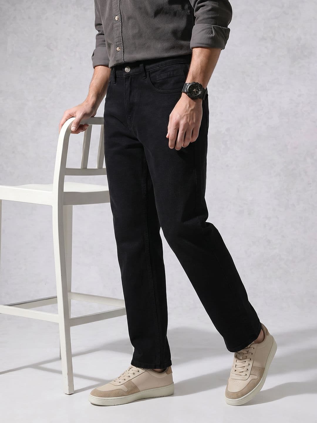 WROGN Men Wide Leg Stretchable Jeans - view 1