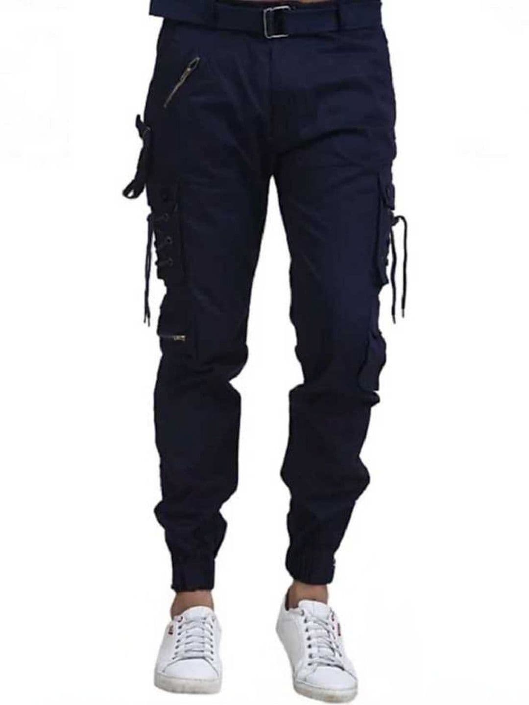 jeancherry Men Relaxed Fit Mid-Rise Cargo Cotton Jeans - view 1