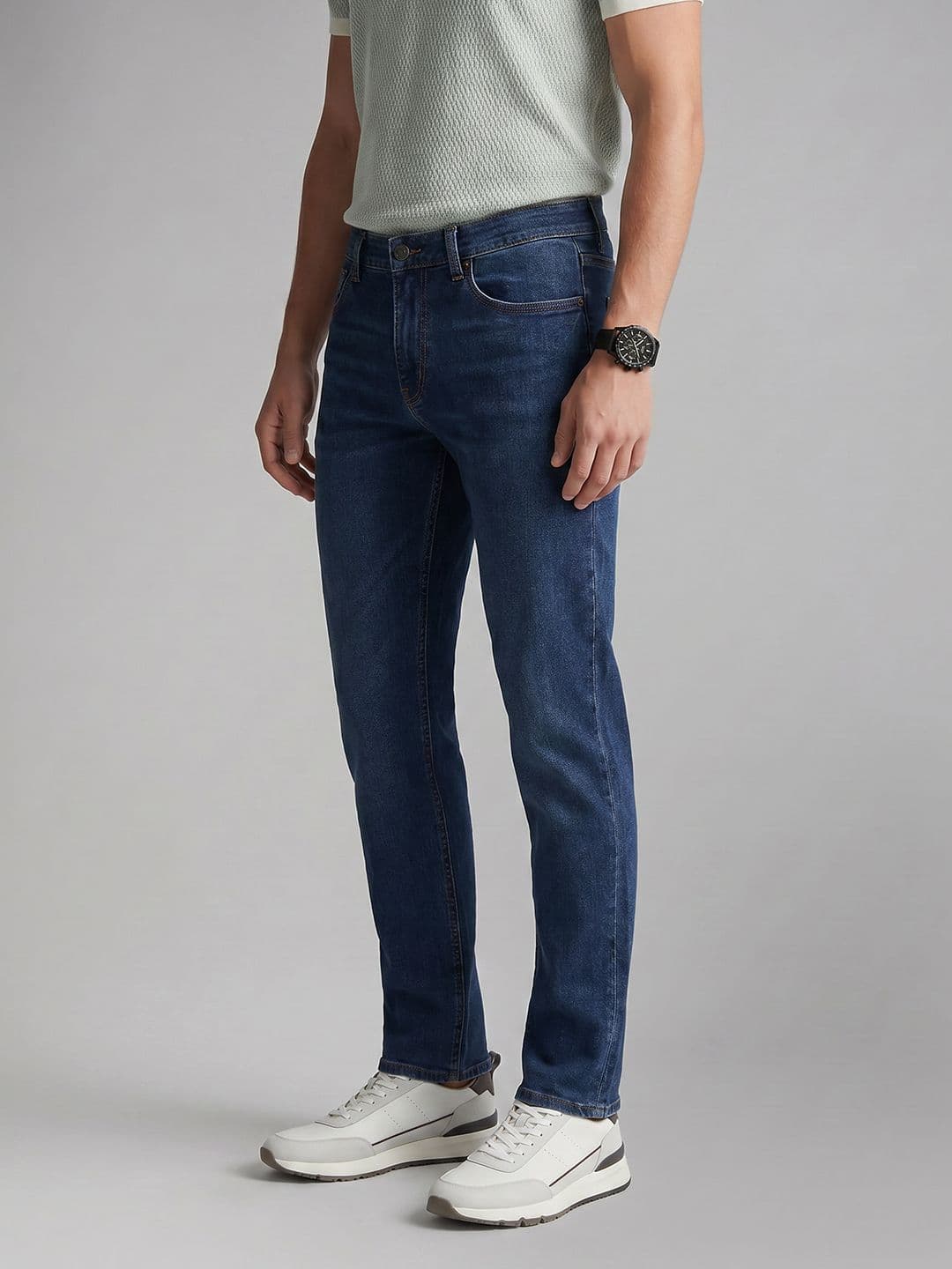 U.S. Polo Assn. Denim Co. Men Slim Straight Fit Mid-Rise Jeans - view 1