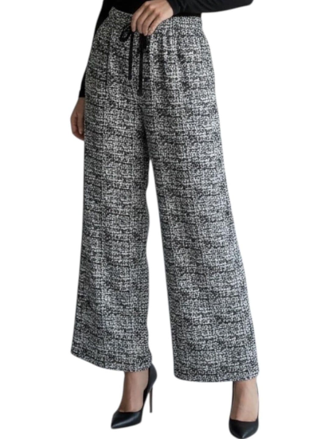Nelwin Ji Women Printed Knitted Palazzos - view 1