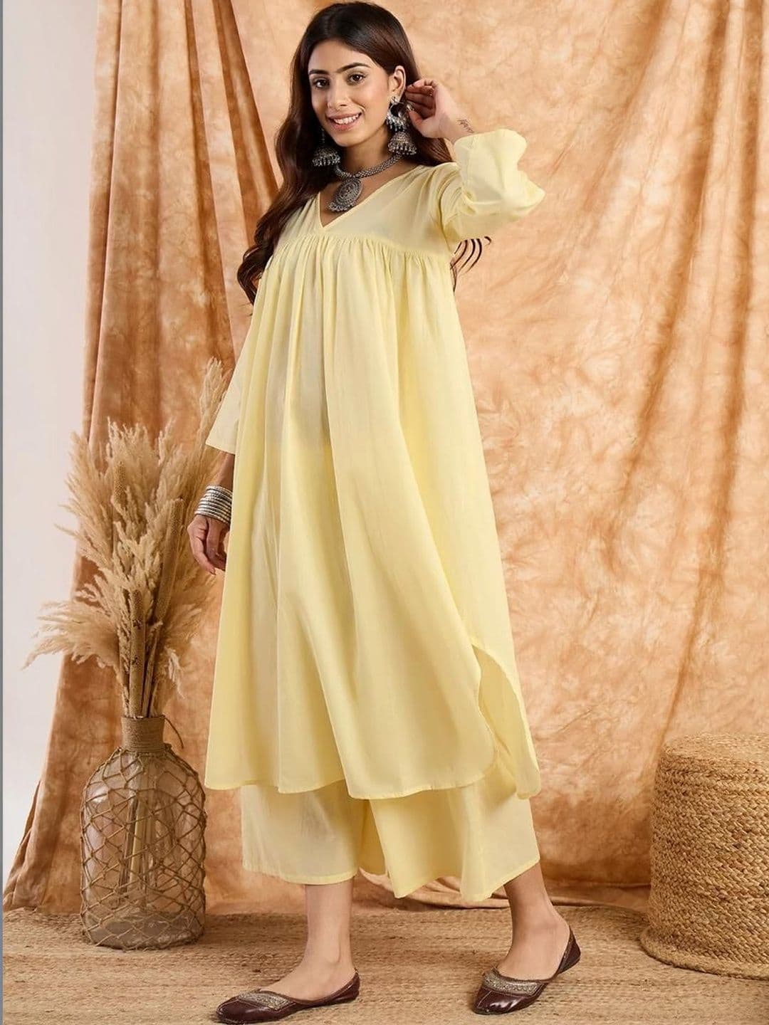 UGMAZ Women Empire Kurta with Palazzos - view 1
