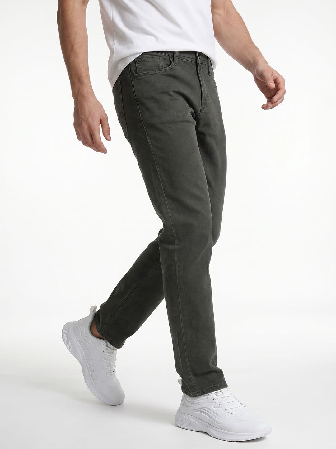 Integriti Men Smart Slim Fit Mid-Rise Stretchable Jeans - view 1