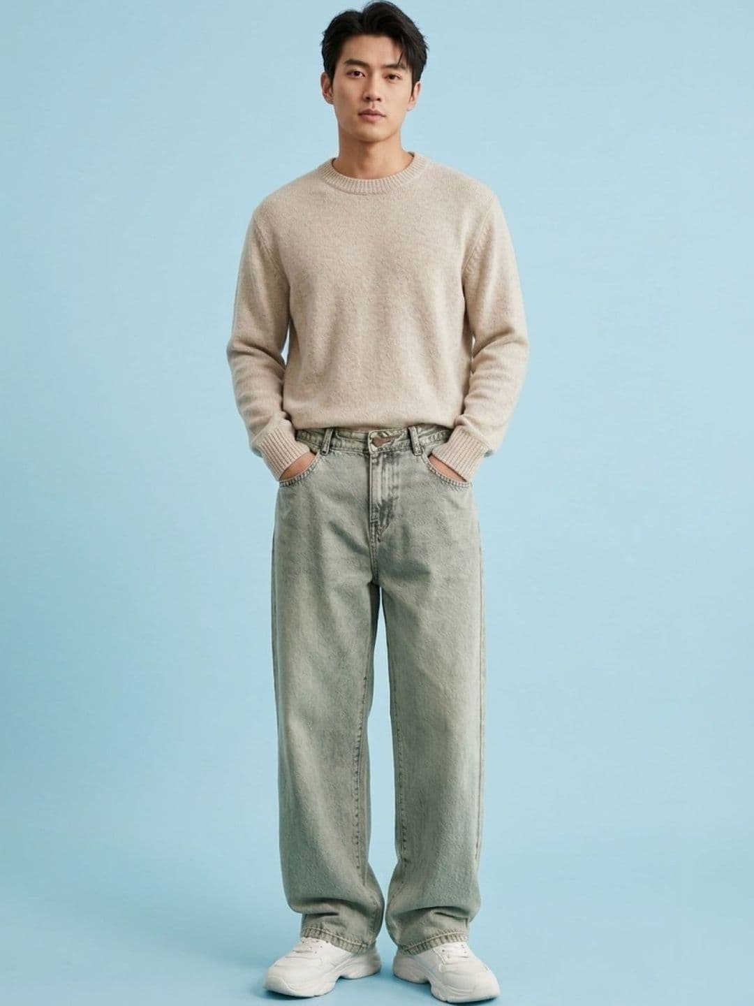 FLARING Men Relaxed Fit Mid-Rise Jeans
