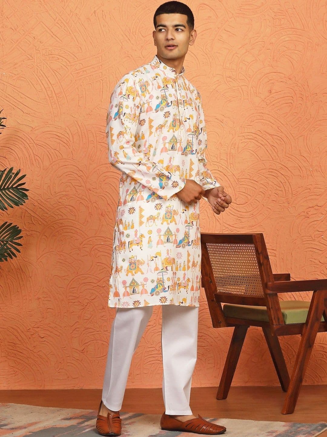 KRAFT INDIA Men Ethnic Motifs Printed Indie Prints Kurta - view 1
