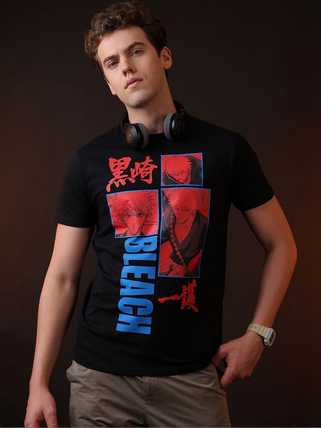 Free Authority Men Bleach Printed Regular Fit Tshirt - view 1