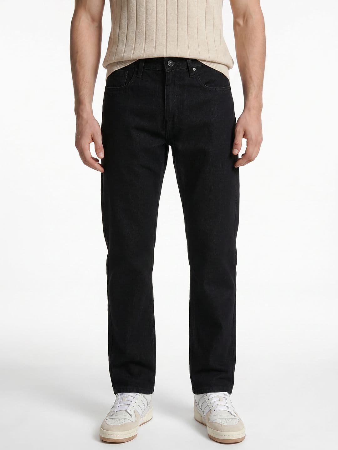Integriti Men Smart Straight Fit Mid-Rise Stretchable Jeans - view 1