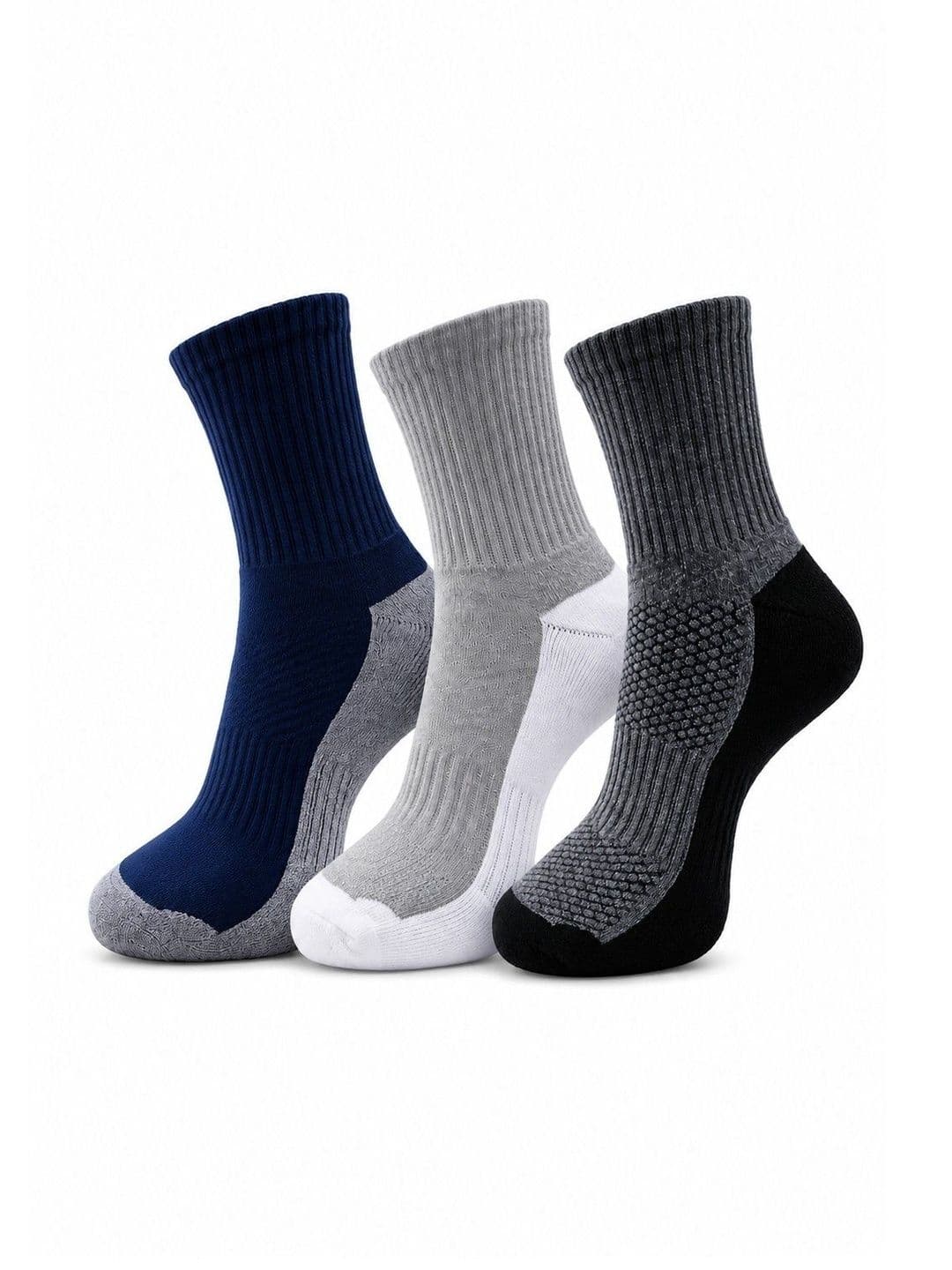 Dollar Men Pack of 3 Cotton Assorted Patterned Above Ankle Socks - view 1