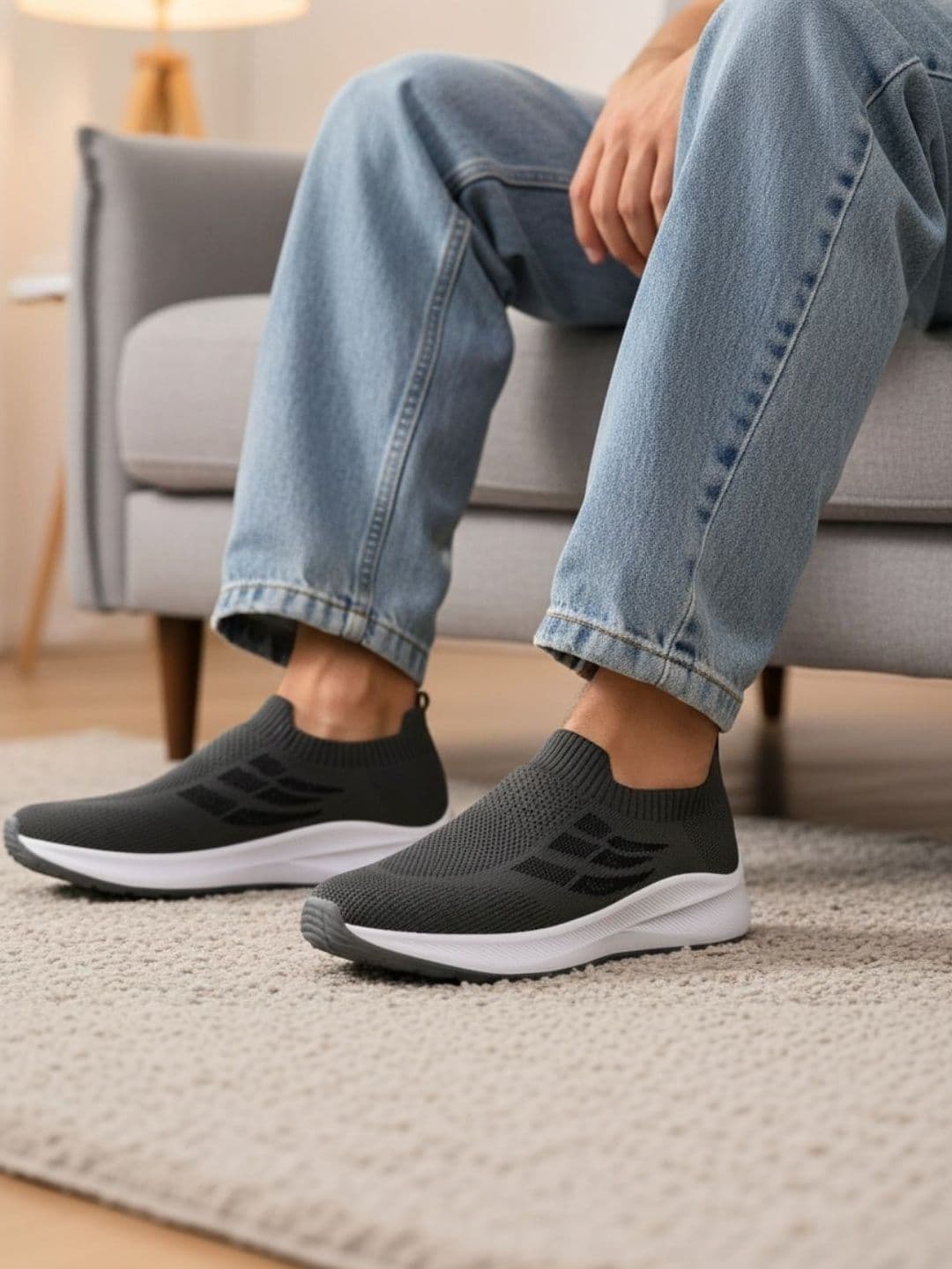 JOOTIYAPA Men Mesh Walking Non-Marking Shoes - view 1