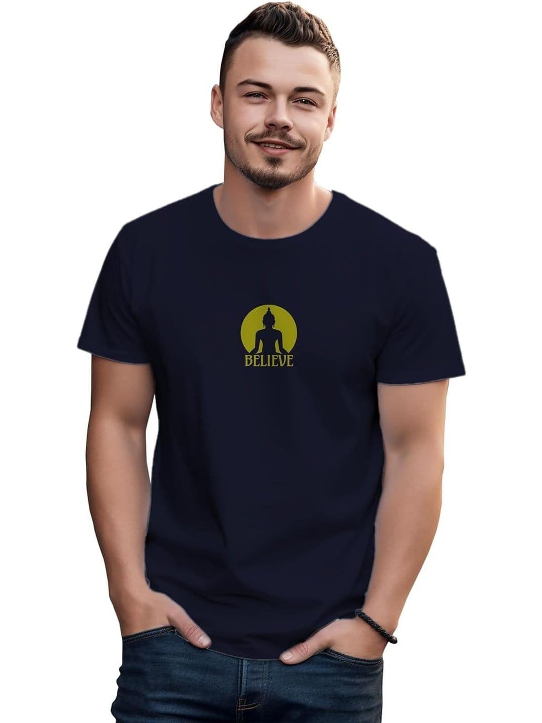 Sanaatani Men Graphic Printed Cotton T-shirt - view 1