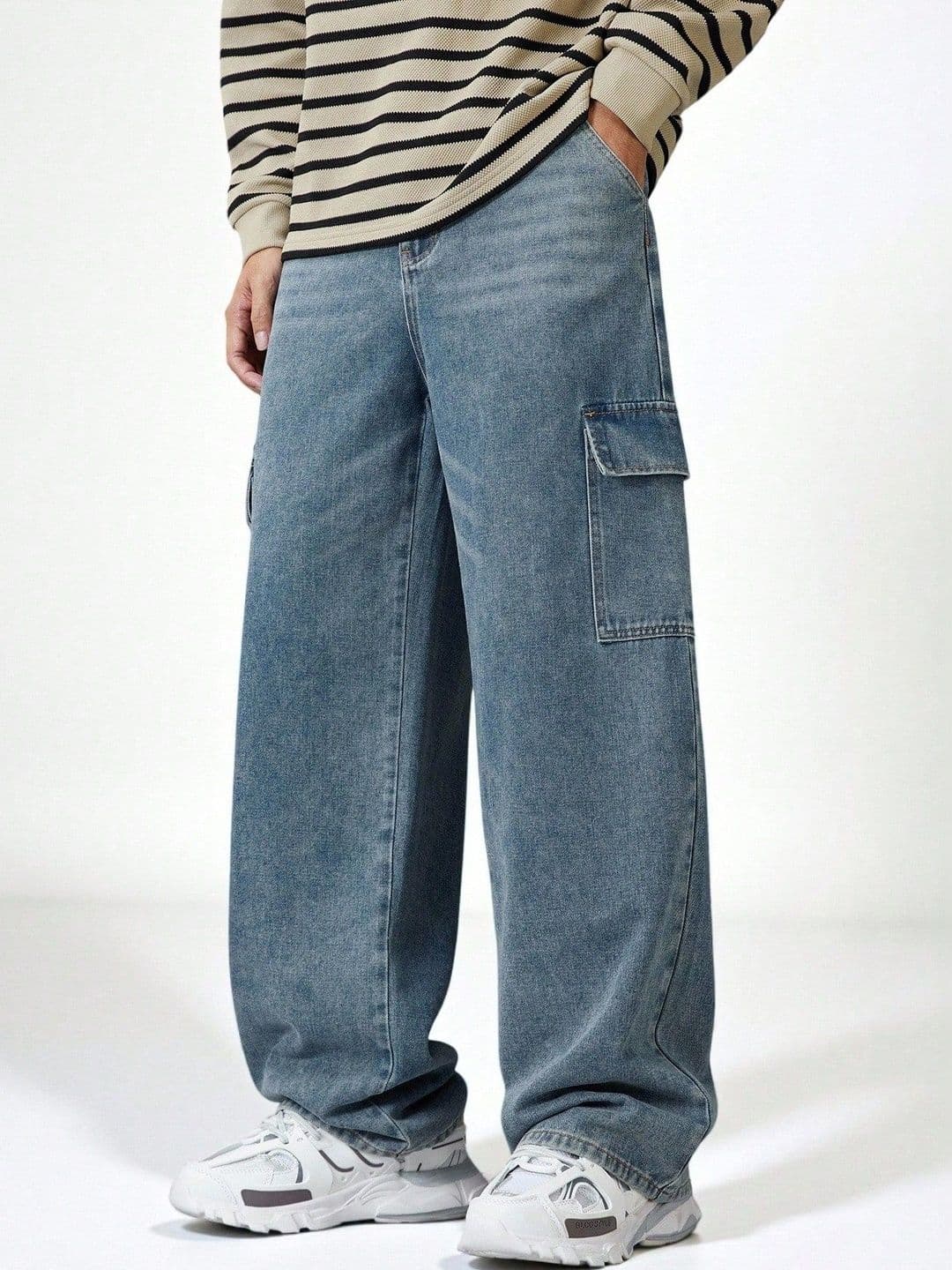 R.Code by The Roadster Life Co. Men Regular Fit High-Rise Light Fade Jeans - view 1