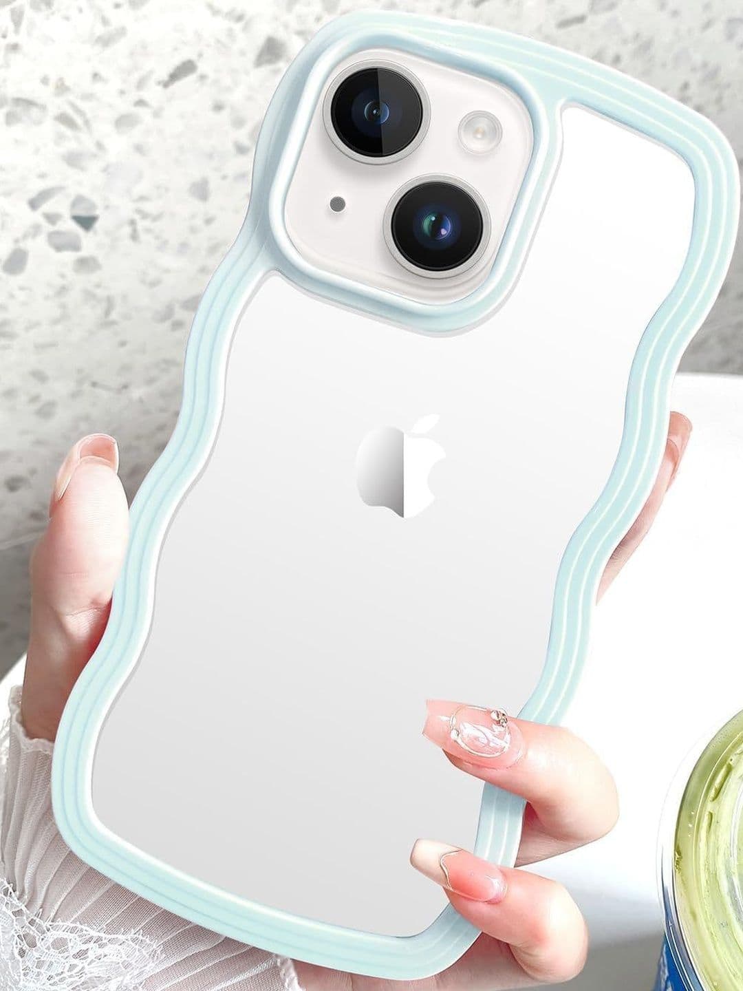 COVERLY Solid Printed iPhone 14 Back Case Mobile Accessories