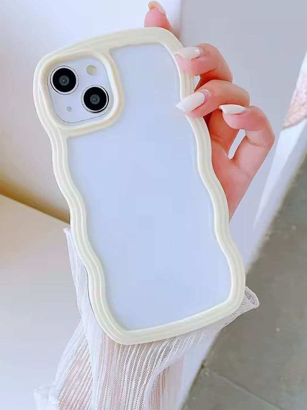 COVERLY Solid Printed iPhone 13 Back Case Mobile Accessories