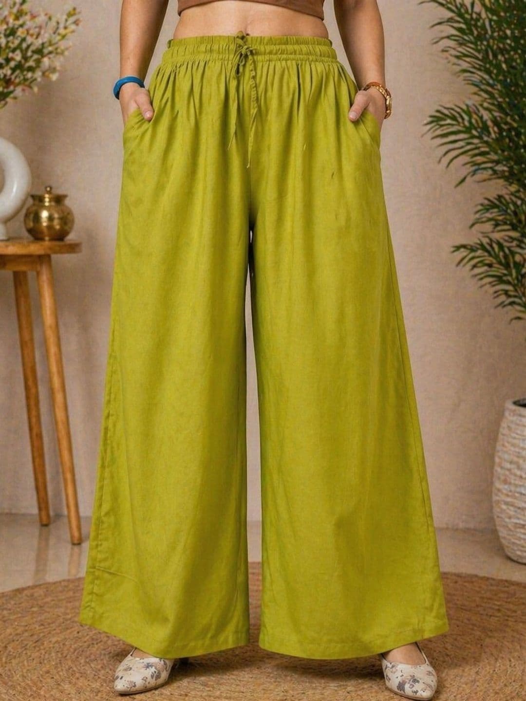 Karthav Fashion Women Flared Handloom Ethnic Palazzos - view 1
