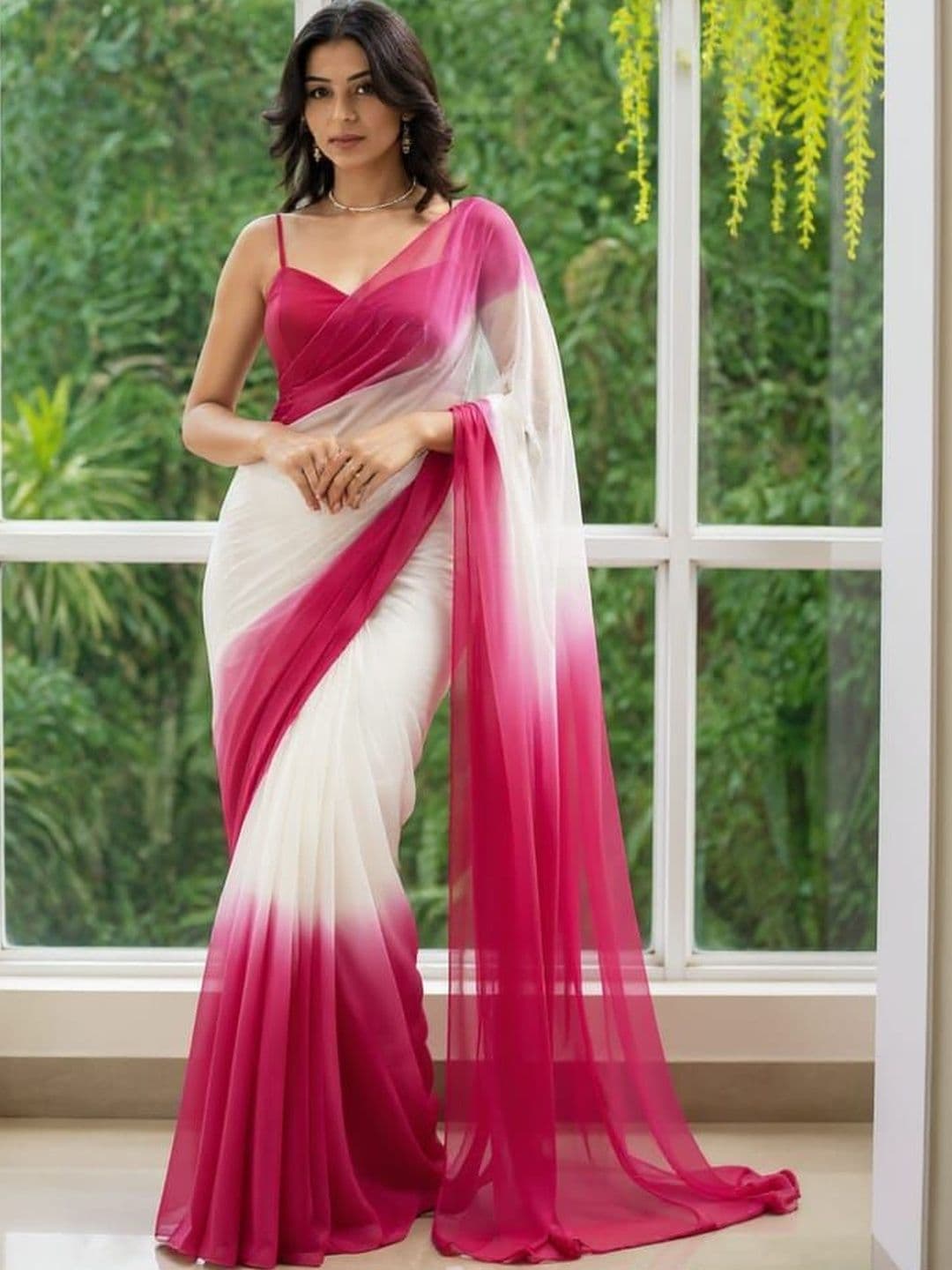 NARI DREAM Ombre Pure Georgette Saree - view 1