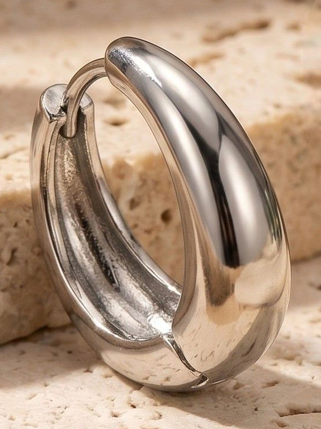 Mahi Oval Hoop Earrings - view 1