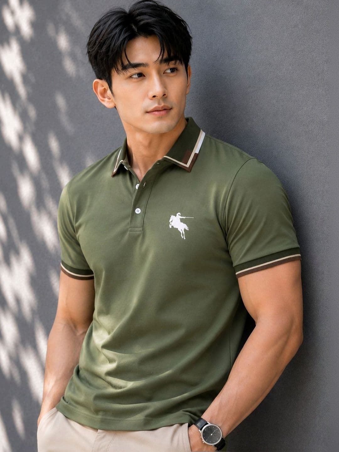Mast & Harbour Men Brand Logo Printed Polo Collar T-shirt - view 1