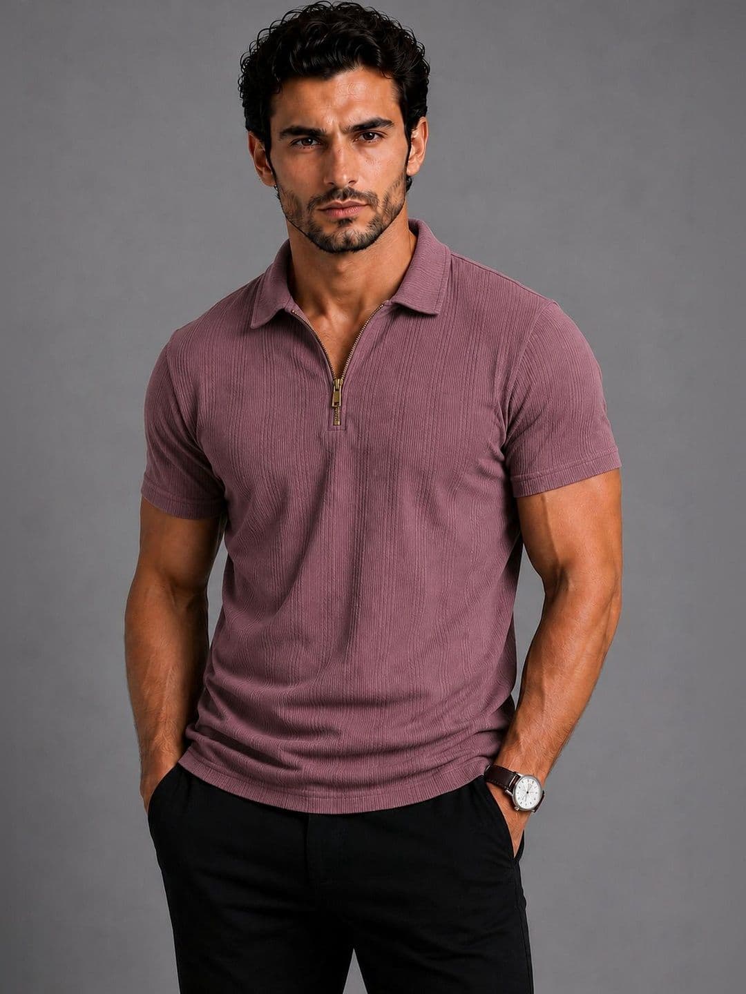SZN Men Polo Collar T-shirt - view 1