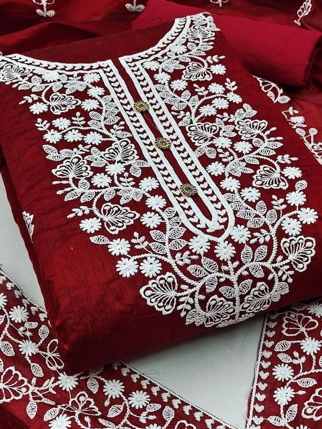 TIGER SNAKE Embroidered Unstitched Dress Material - view 1