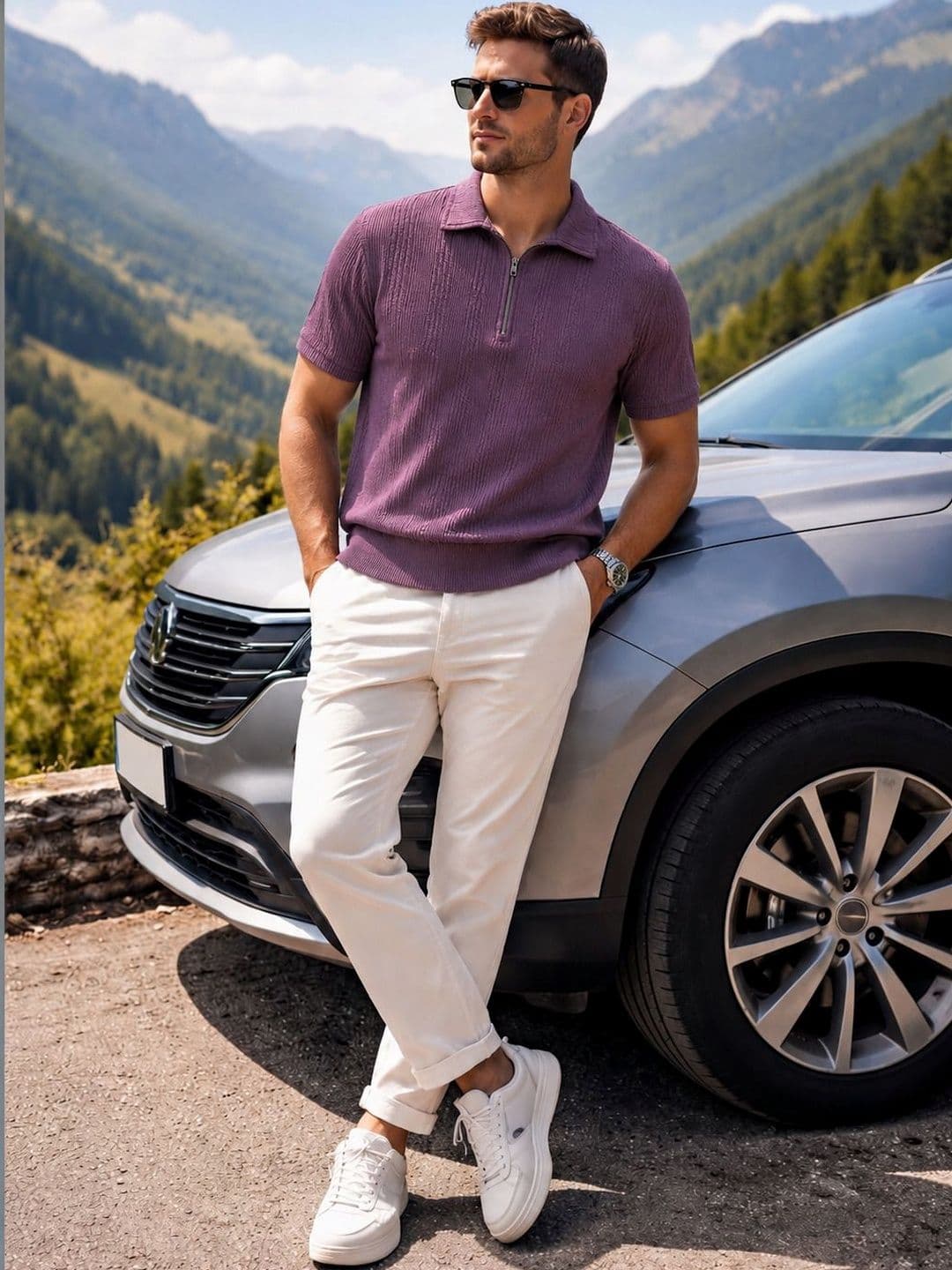THE BEETEL HOUSE Men Polo Collar T-shirt - view 1