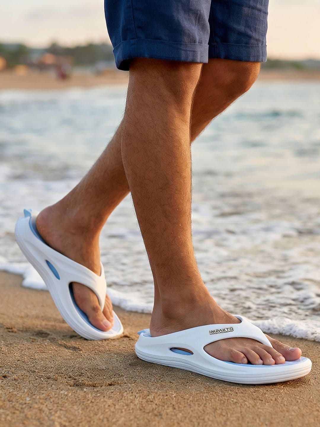 Impakto Orion Men Soft Cushioned Anti-Skid Bouncy Thong Flip Flop - view 1