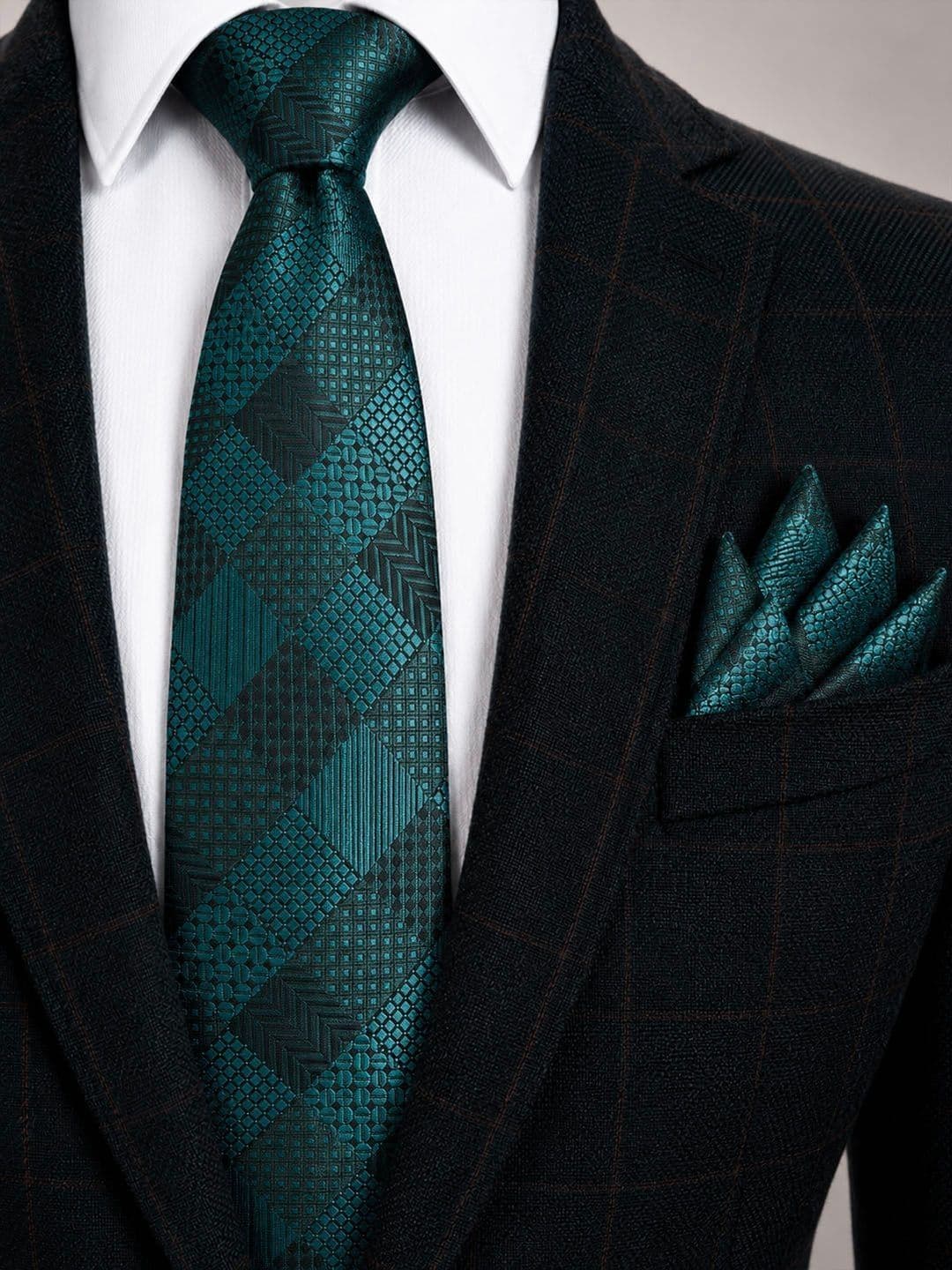 Cazzano Men Checked Broad Tie - view 1